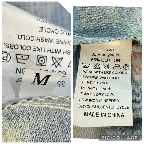 Bohemian Cami Maxi Dress Medium Graffiti Colorful Print Smocked Snake Dragon - Picture 14 of 16